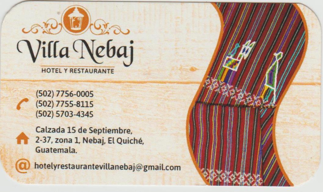 Hotel Y Restaurante Villa Nebaj Eksteriør bilde